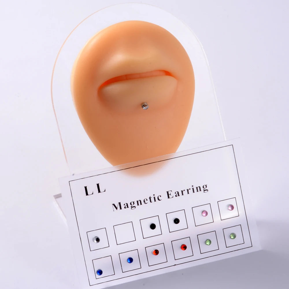 Luna 12er Set Magnetische Fake Piercings - Ohne Stechen