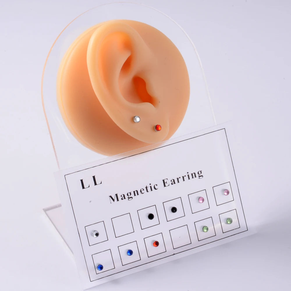 Luna 12er Set Magnetische Fake Piercings - Ohne Stechen