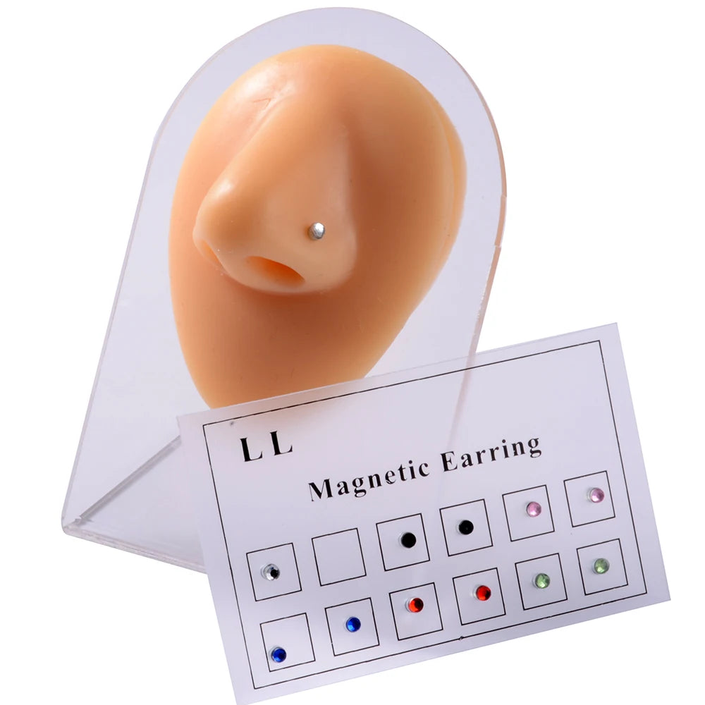 Luna 12er Set Magnetische Fake Piercings - Ohne Stechen