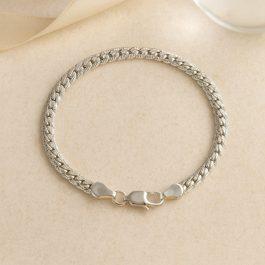 Brățară din argint 925, zale, 20 cm