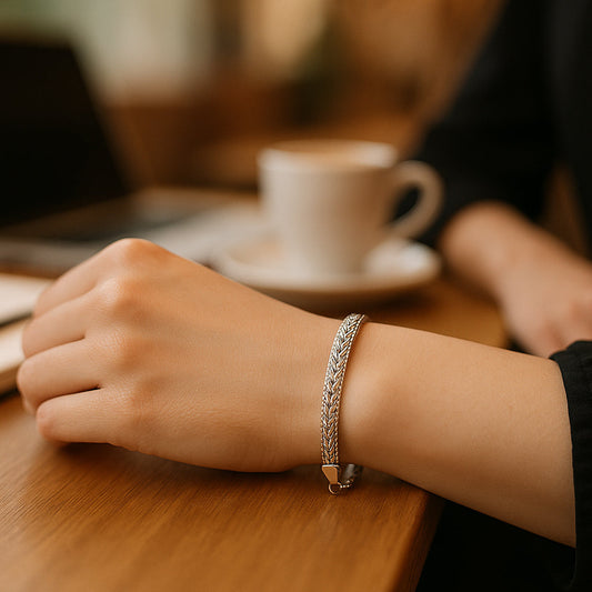 Brățară din argint 925, zale, 20 cm