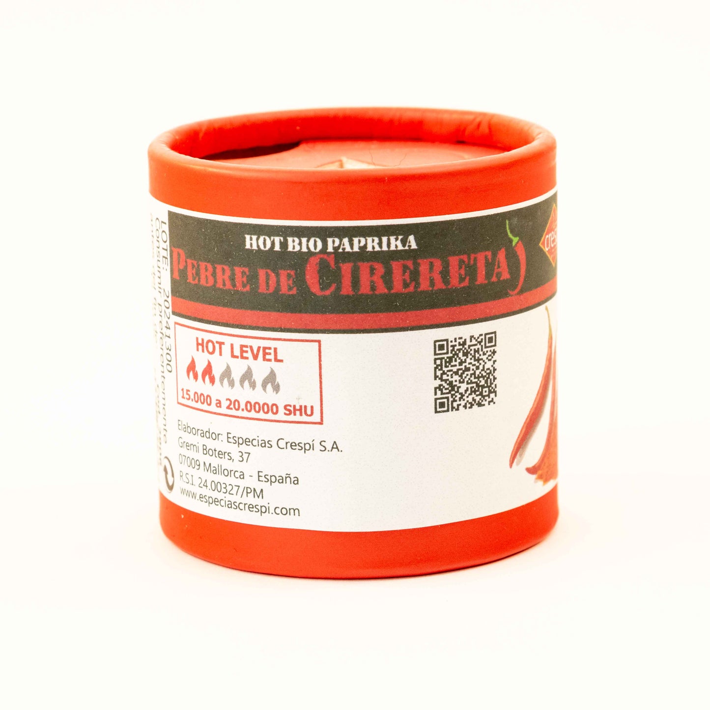 Cirereta Paprikagewürz Scharf Aromatisch - Inhalt 60 g, Schärfe Stufe 3, Fein Gemahlen