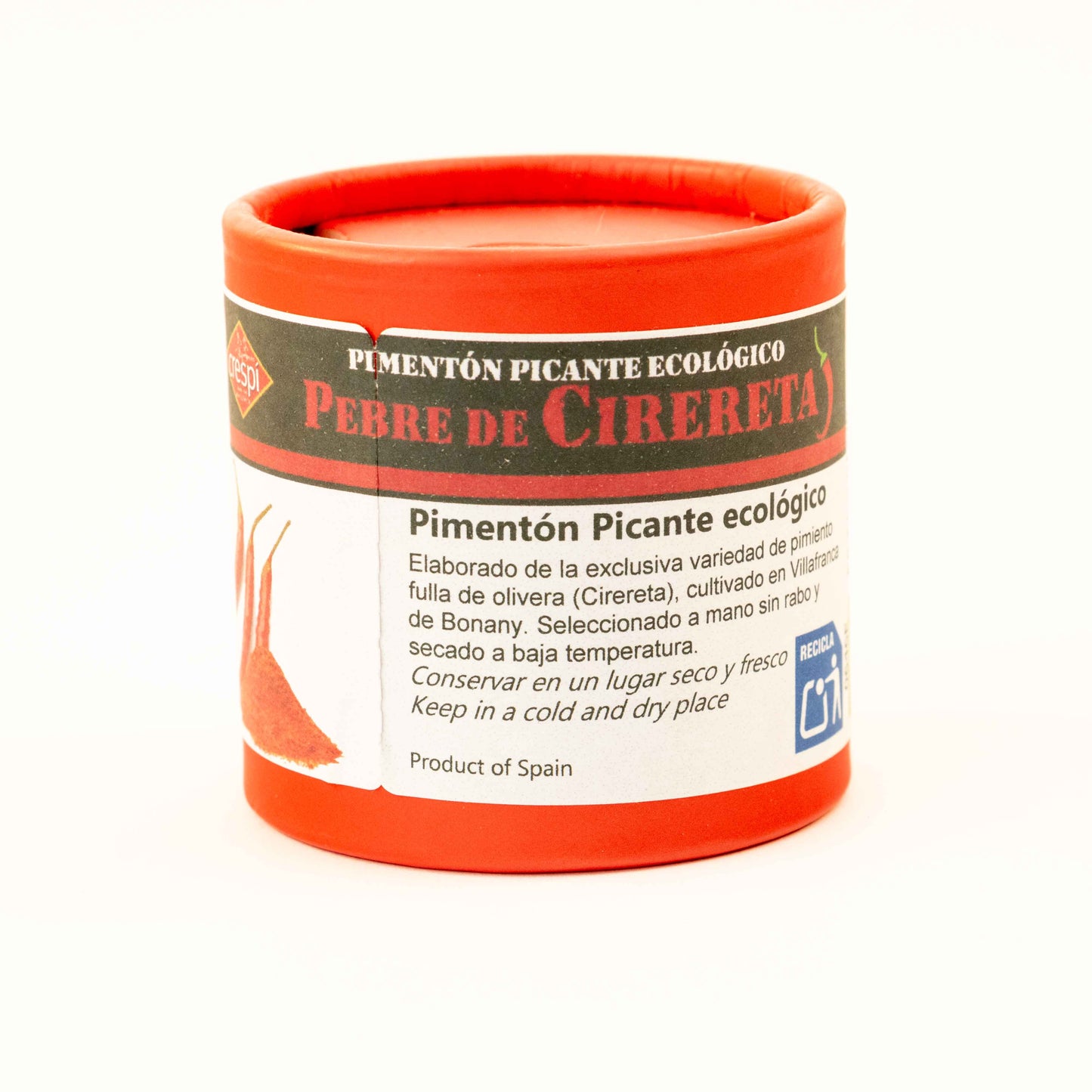 Cirereta Paprikagewürz Scharf Aromatisch - Inhalt 60 g, Schärfe Stufe 3, Fein Gemahlen