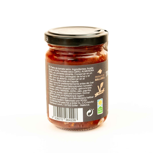 Cremă de roșii Viva La Vida cu migdale, aromă corpolentă - Conținut 180 ml ulei de măsline extravirgin, roșii din Mallorca