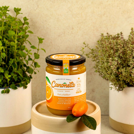 VIVA LA VIDA Marmeladă de portocale Canoneta Aromă intensă de fructe - Conținut 380 g, Diametru pahar 6,5 cm