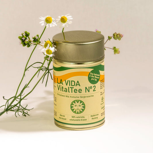 Ceai de plante LA VIDA VitalTea N2 Malotira Diptam - Conținut 100 g, Conținut scăzut de cafeină, Dimensiuni 12x8x4 cm