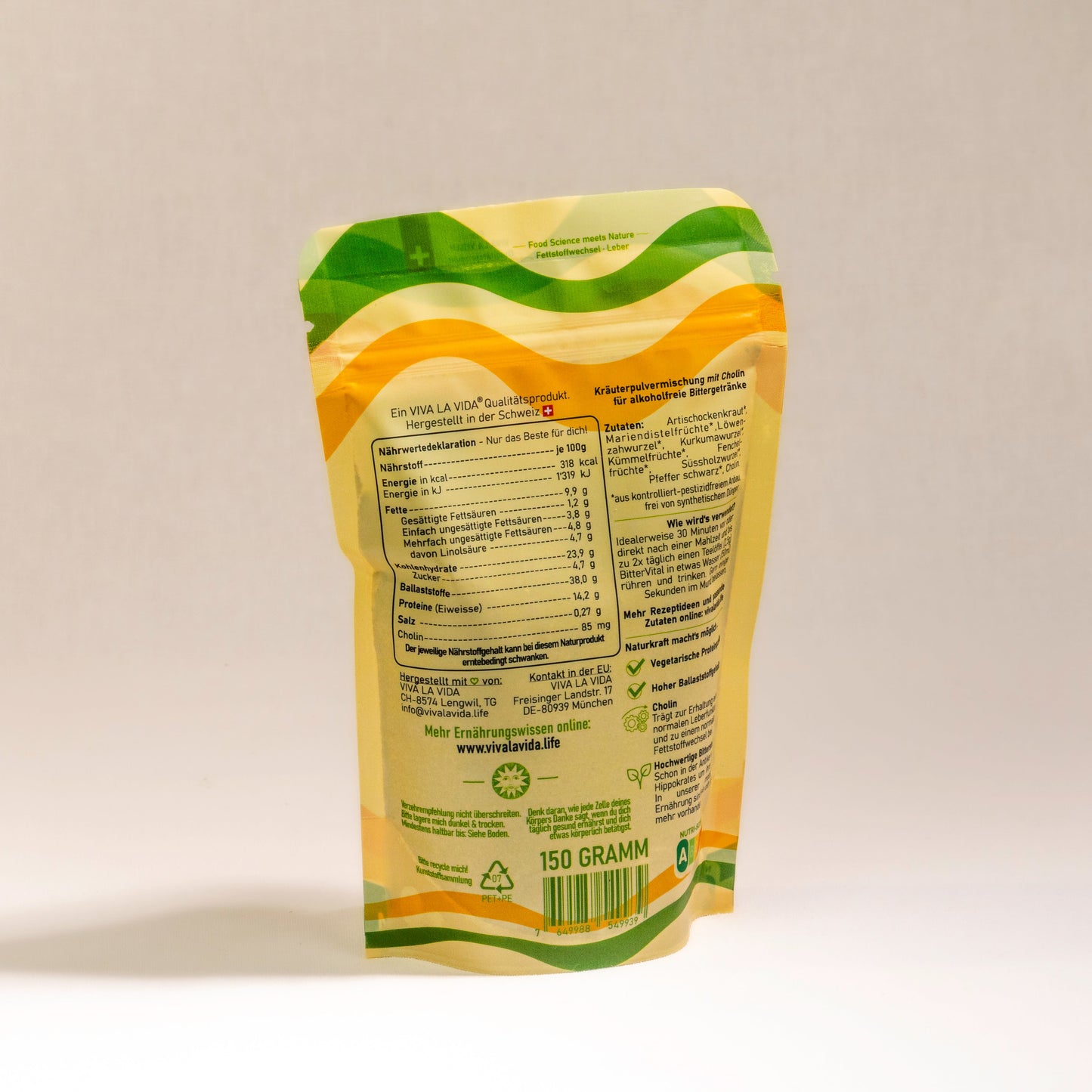 LA VIDA BitterVital Amestec de plante amare - 50 ml, Complex de plante, Rețetă antică