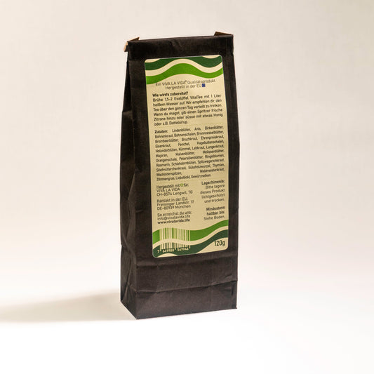 LA VIDA Vital Tea Ceai puternic din plante - Conținut 120 g, 33 de plante, Dimensiune pachet 120 g