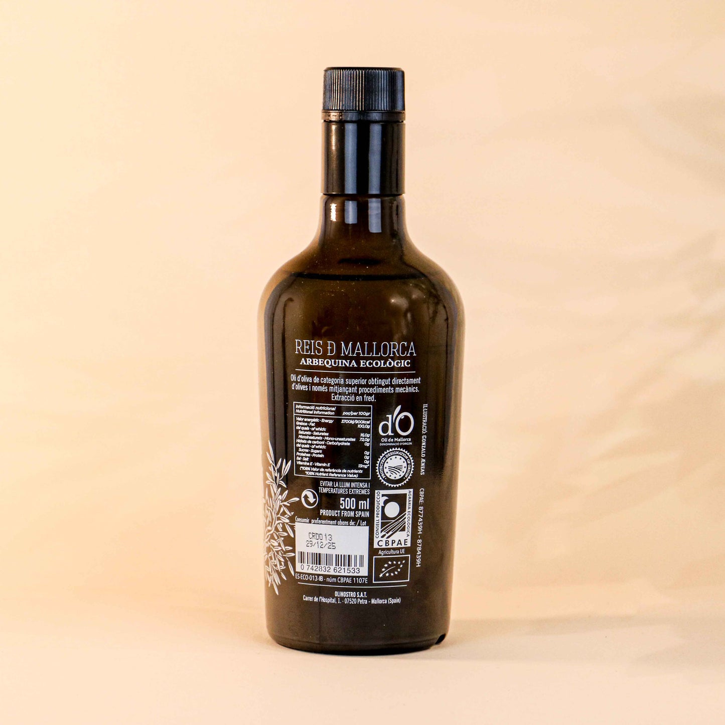 VIVA LA VIDA Ulei de măsline extravirgin Elionor - 500 ml Arbequina