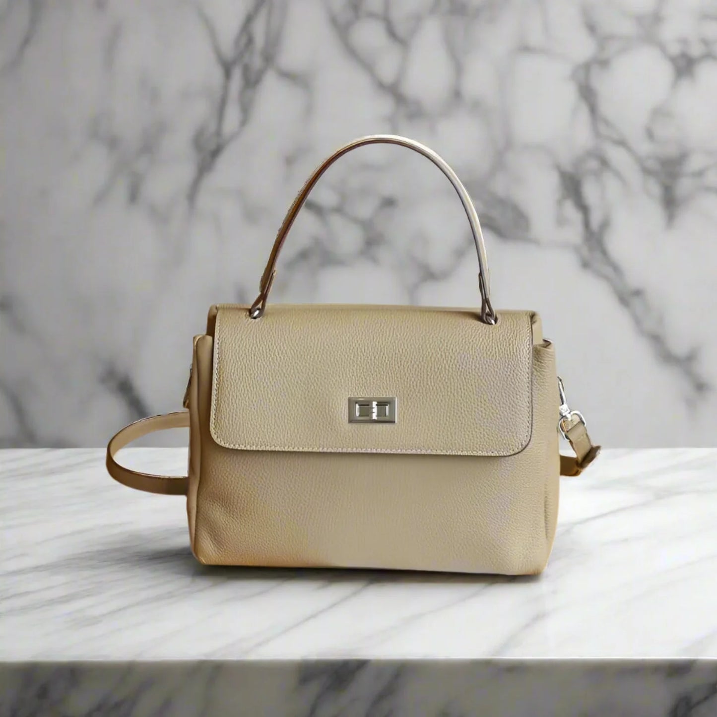 Designer ladies leather bag retro shoulder & crossbody office purse