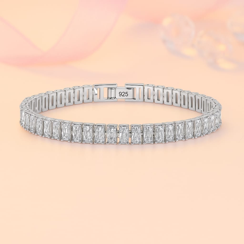 Brățară din argint 925, brățară tenis cu zirconiu cubic, 18cm