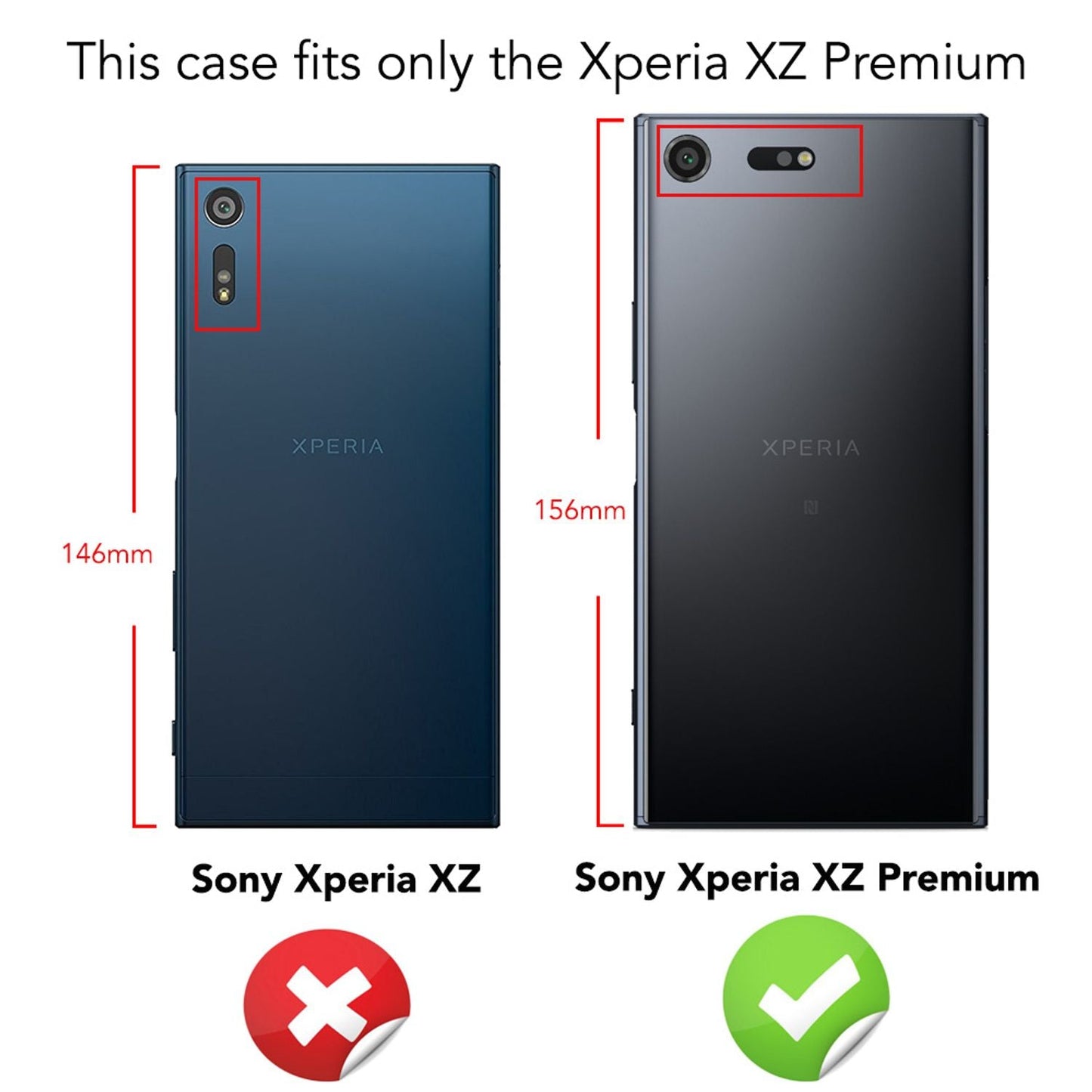 Husă de telefon Sony Xperia XZ Premium de la NALIA, husă de protecție transparentă