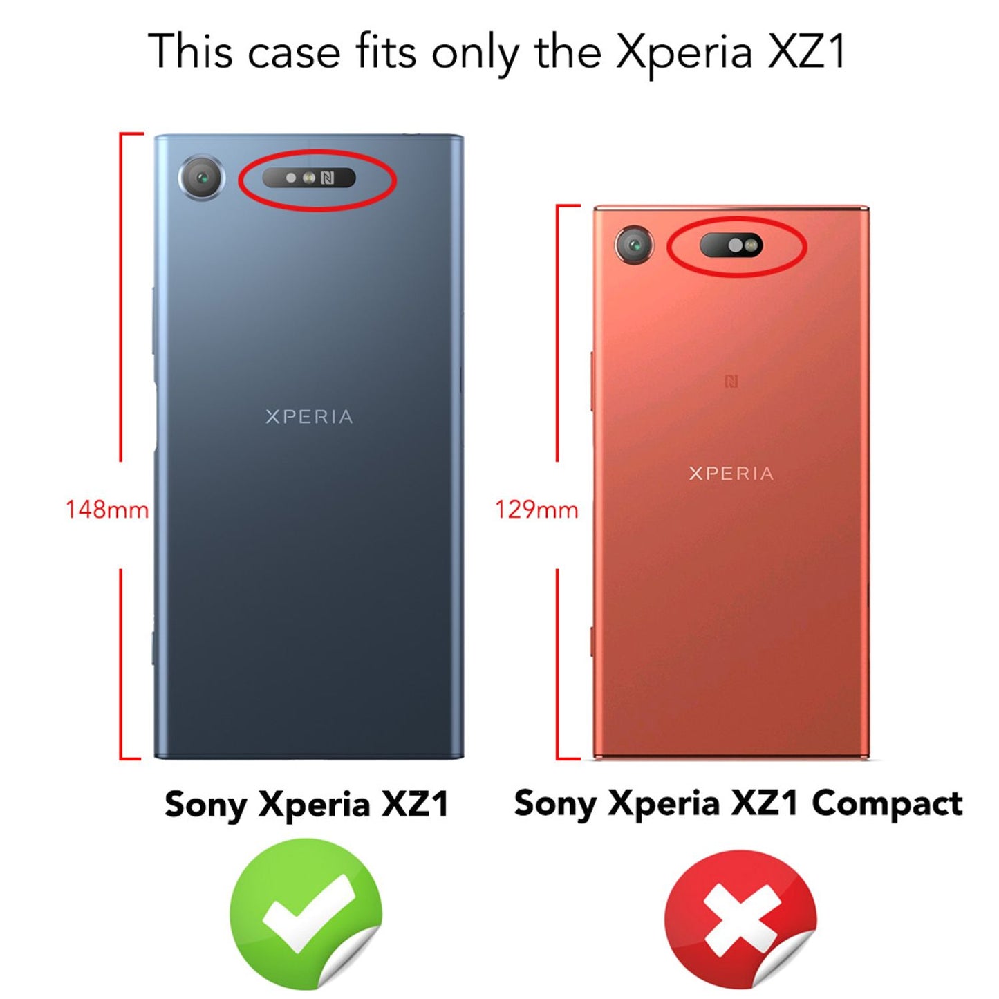 Husă de telefon Sony Xperia XZ1 de la NALIA, silicon, protecție subțire din cauciuc