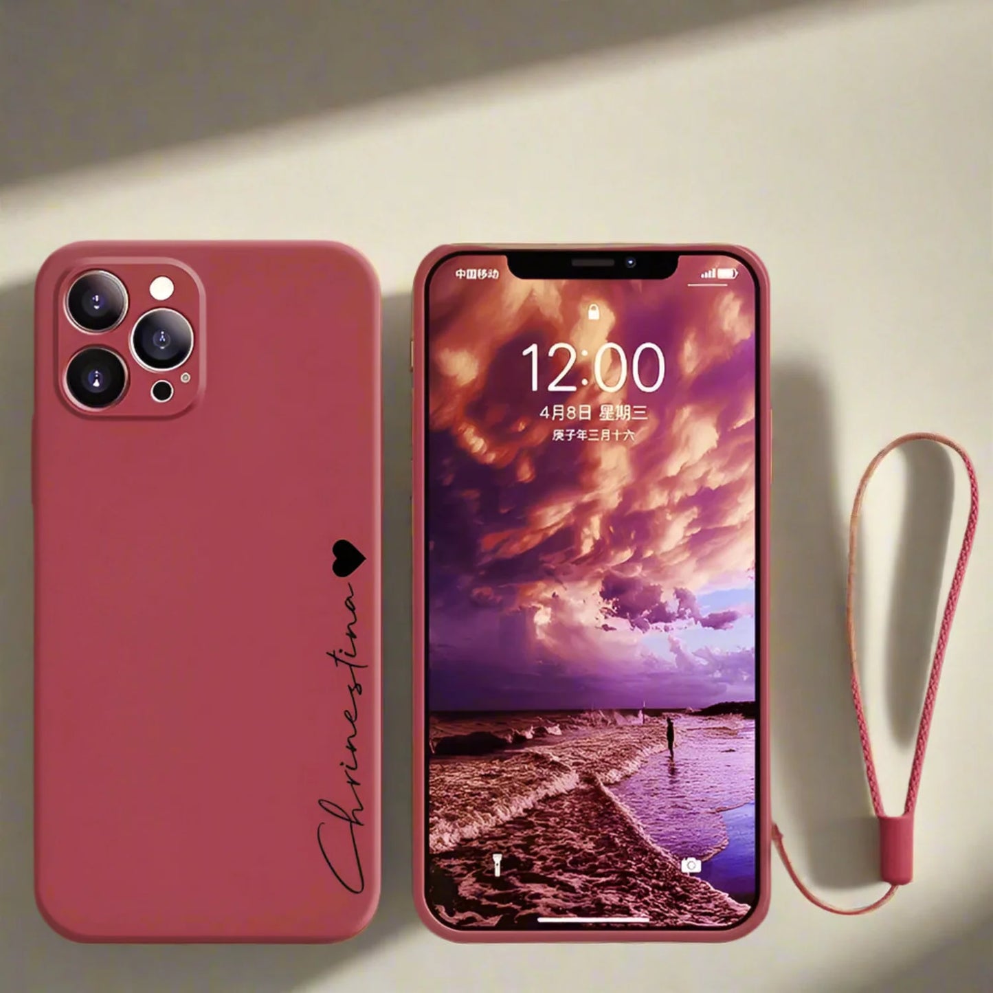 Your name case for iPhone soft liquid silicone shockproof diy cover
