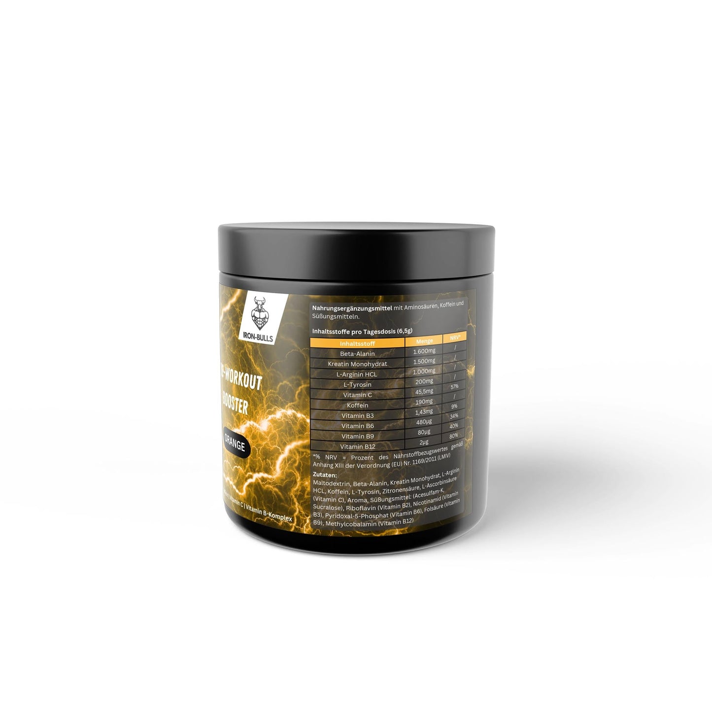 Aminoacizi Booster Pre-Workout plus Vitamine - Portocală