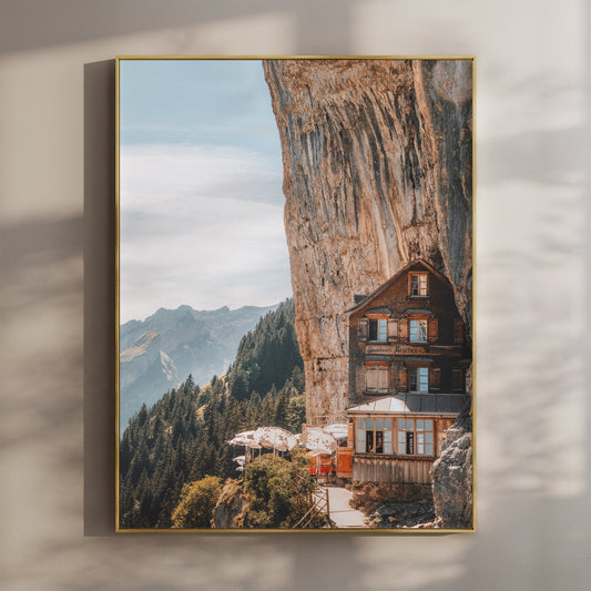 Aescher Guesthouse Appenzell Wandbild - Größen 11x14, 16x20, 18x24