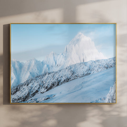 Aiguille Du Chardonnet Kunst Druck - Maße 50x70 cm Papier 200 g/m²