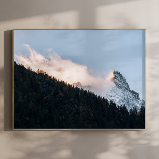 Aiguille Du Midi Kunstdruck - Wanddruck Größe 5x7 Zoll 200 g