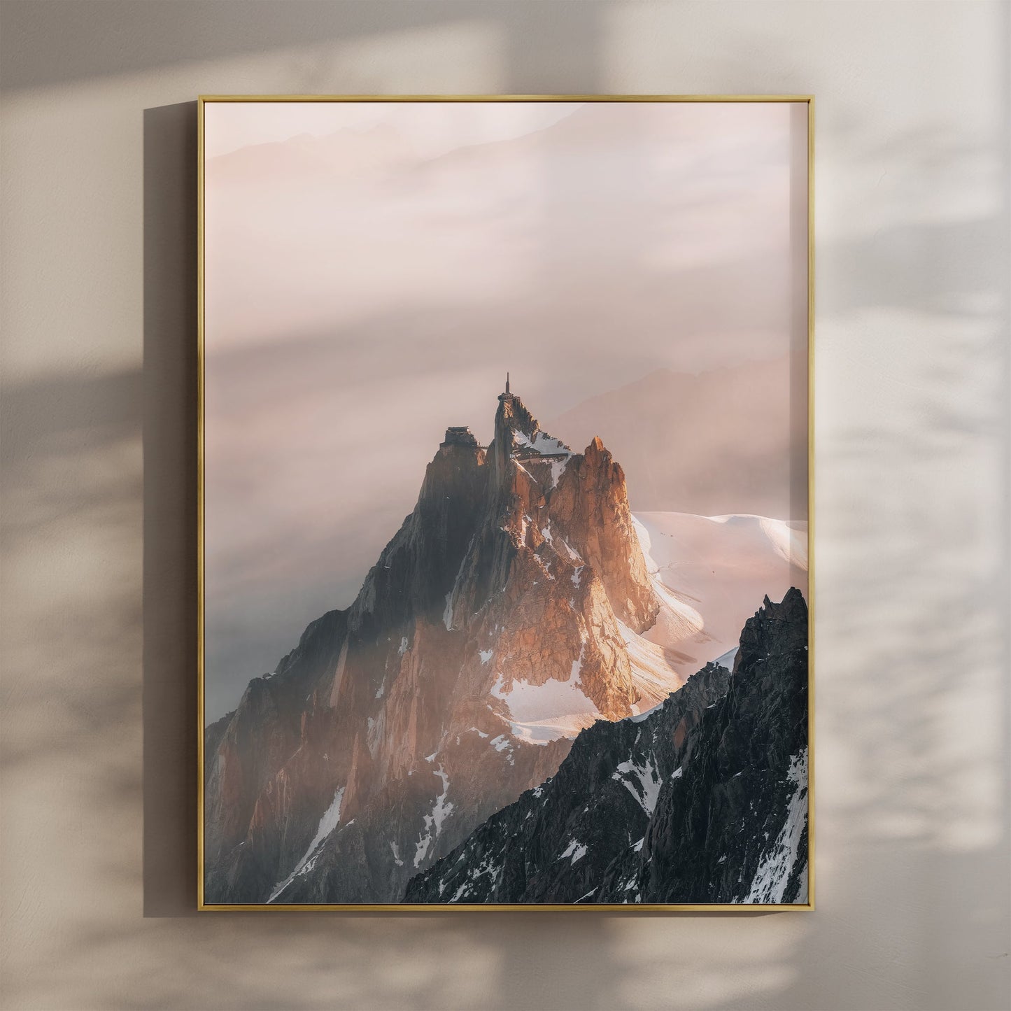 Aiguille Du Midi Poster Morgenlicht - Format 30x40 cm, 200 g/m2, FSC