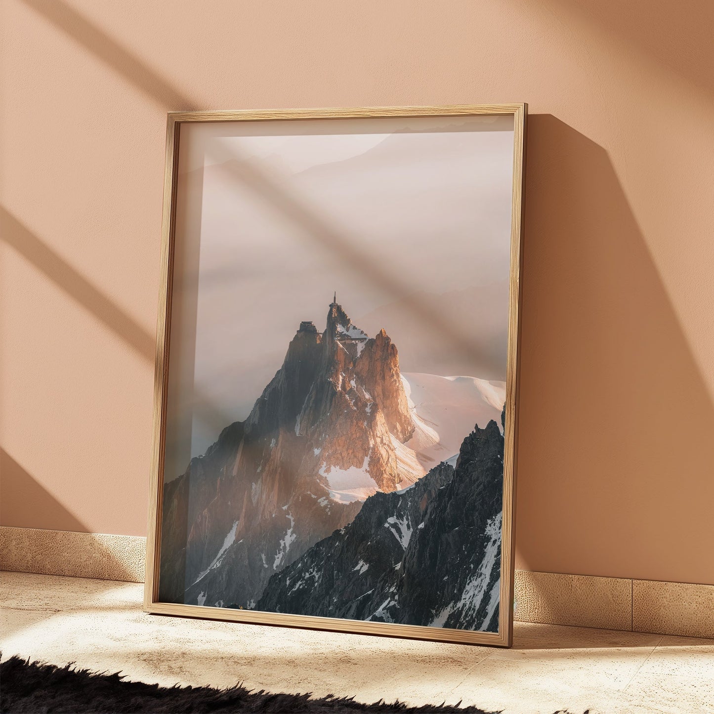 Aiguille Du Midi Poster Morgenlicht - Format 30x40 cm, 200 g/m2, FSC