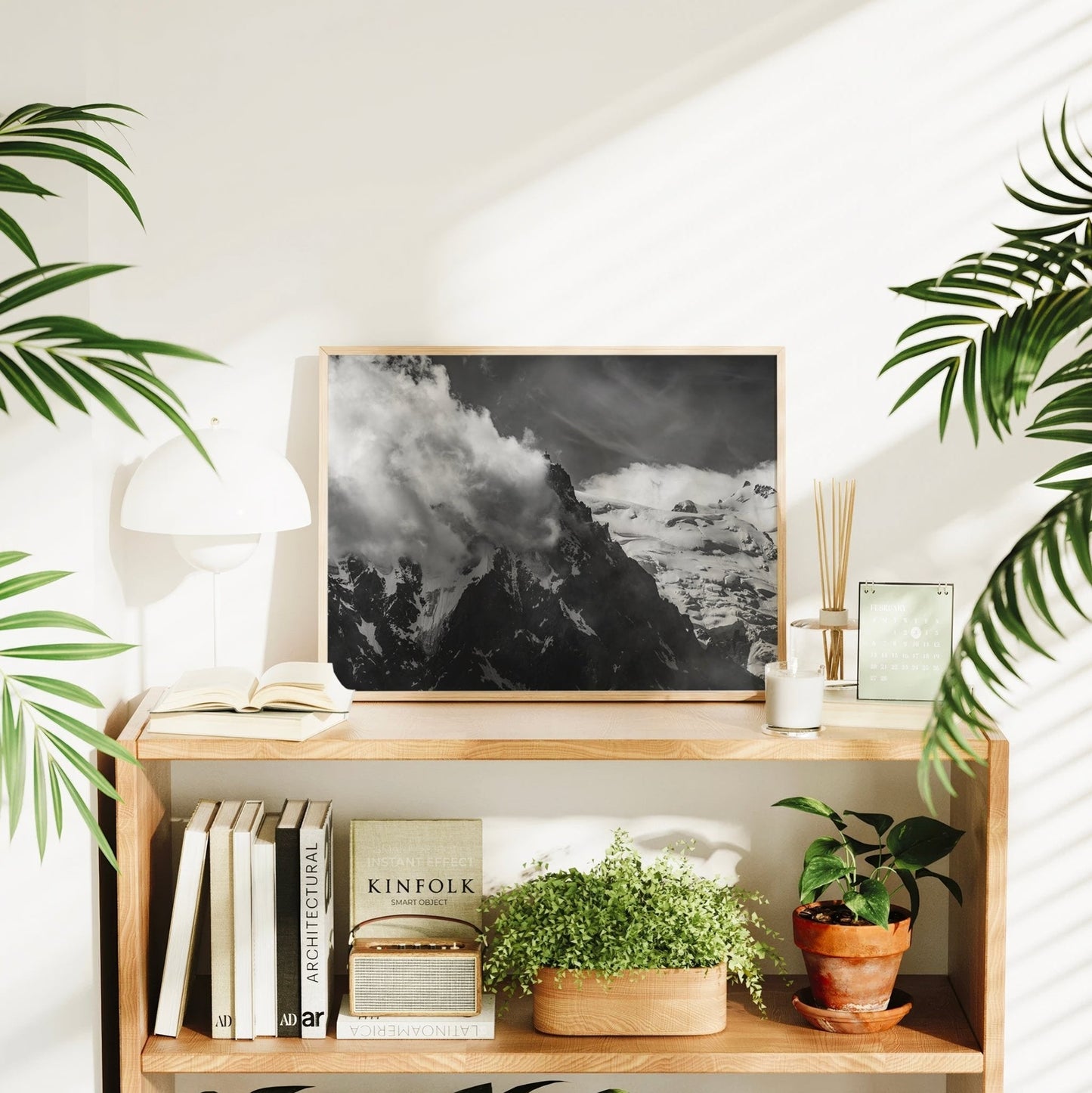 Aiguille Du Midi Schwarzweiß Druck - Größe Vielfältig FSC Ungerahmt