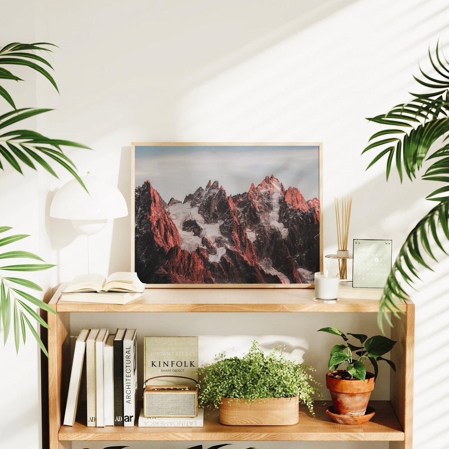 Aiguilles Mont Blanc Chamonix Wandbild - Papier 200 g/m², 30x40 cm