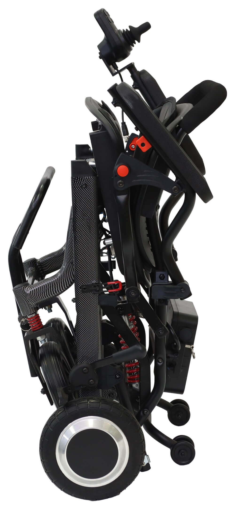 Scaun cu rotile pliabil electric din carbon, ușor de pliat, până la 120 kg – AT52325