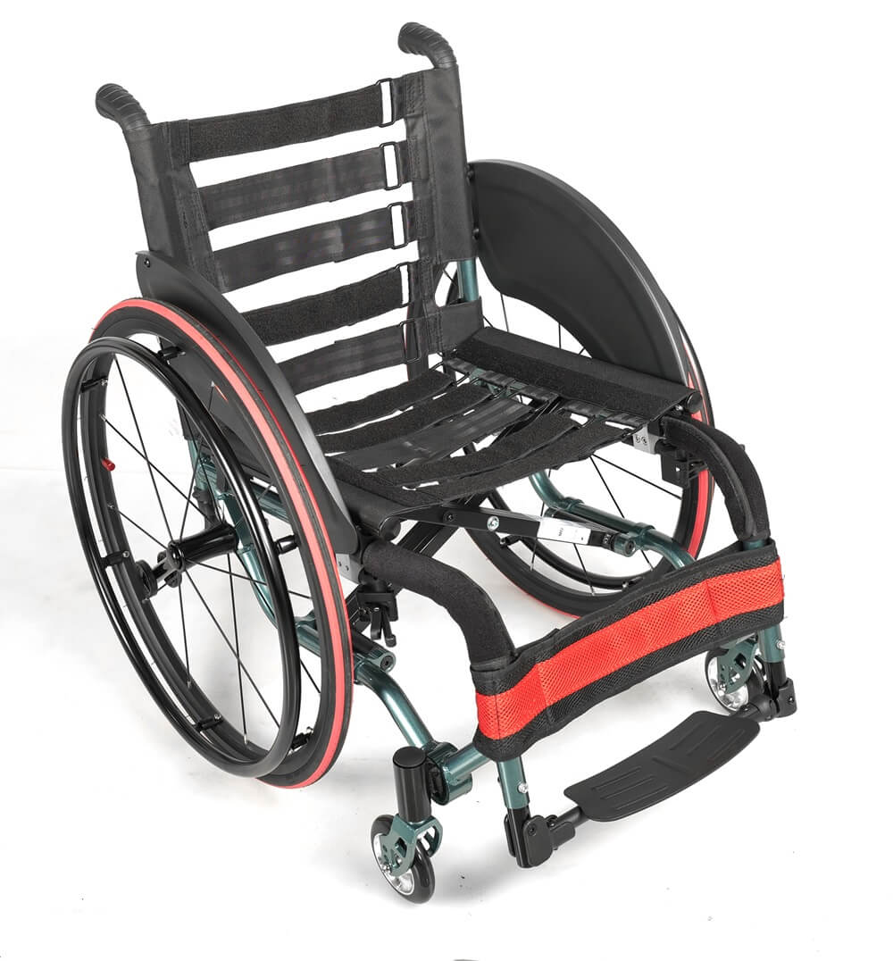 Scaun cu rotile Antar Active – scaun cu rotile pliabil ușor cu roți sport de 24″