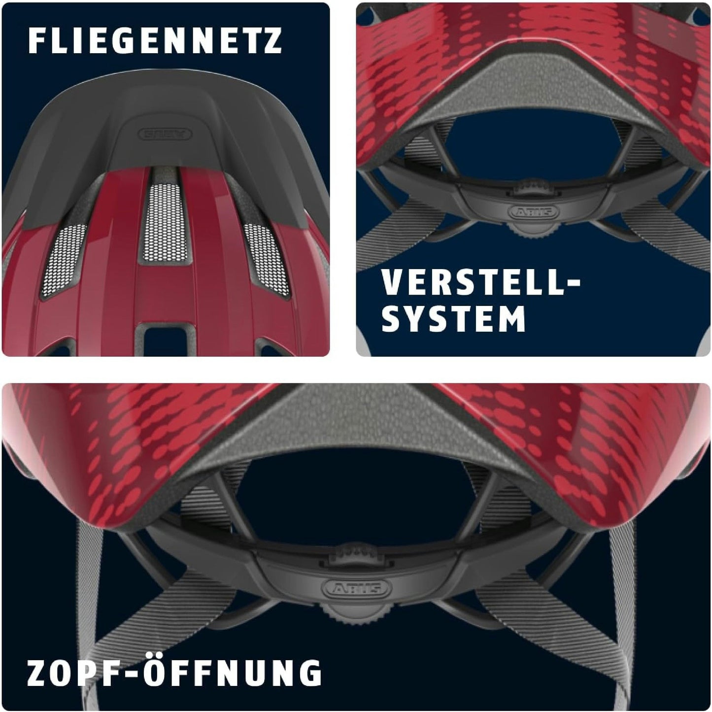 ABUS Macator Leichtgewicht Helm - Größe M, Atmungsaktiv, Verstellbar