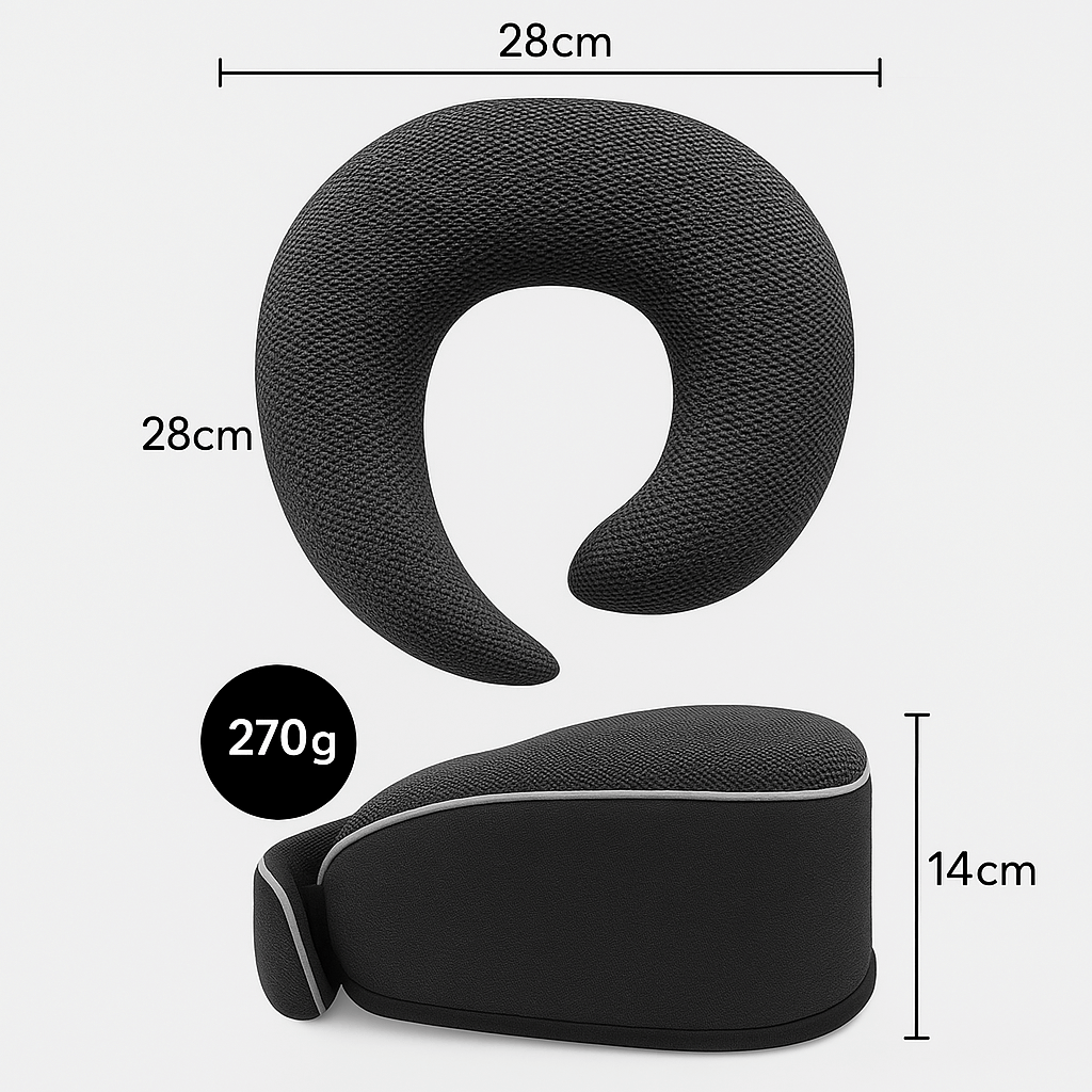 Pernă de gât pentru un somn odihnitor după transplantul de păr – compactă, confortabilă și ideală pentru călătorii