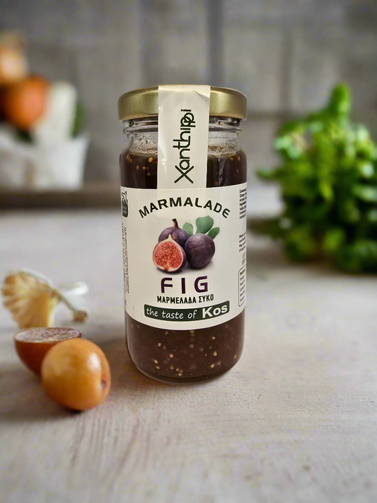 Dulceață de smochine Roubier, aromă intensă de smochine - capacitate 100 g, borcan de sticlă, diametru 6 cm