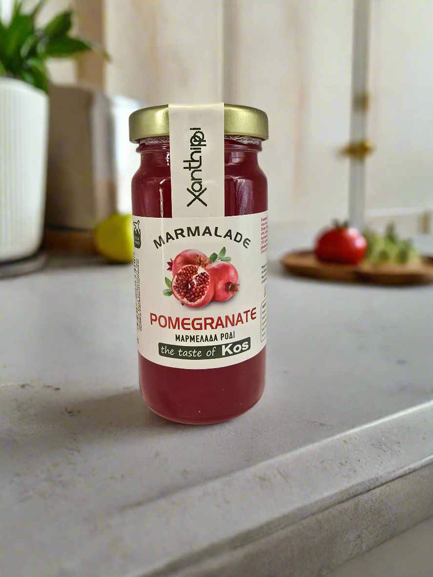 Roubier Premiumhandel Granatapfel-Marmelade Intensiver Granatapfelgeschmack - Inhalt 100 g, Kompaktes Glas