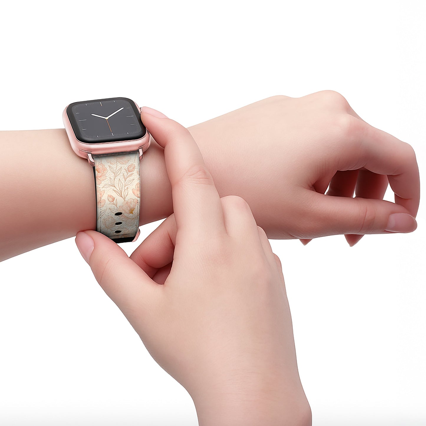 NALIA Berlin Blush Armband - Stilvolles Silikonband Größe 38-41mm Und 42mm Kompatibel Apple Watch Serie 10