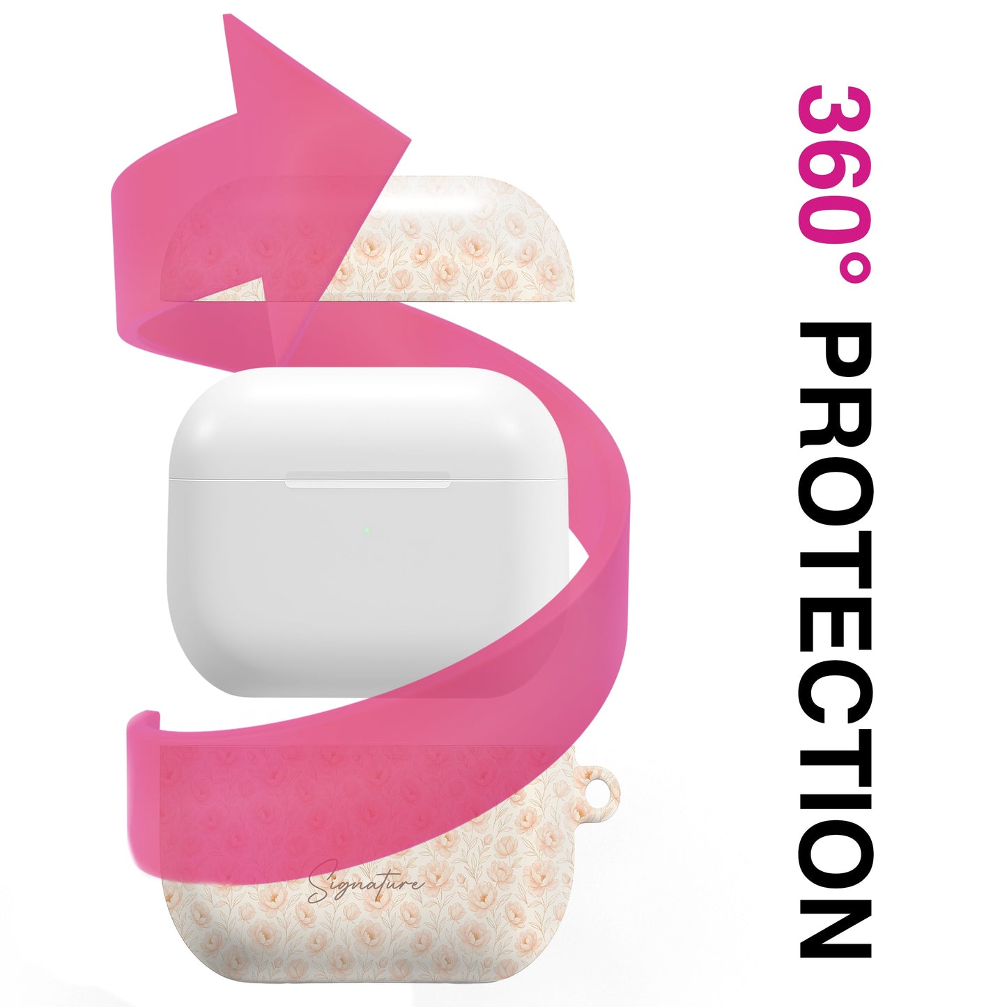 NALIA Berlin Blush AirPods 3 Hülle - Statement Design Silikon Größe Passgenau Kompatibel AirPods 3