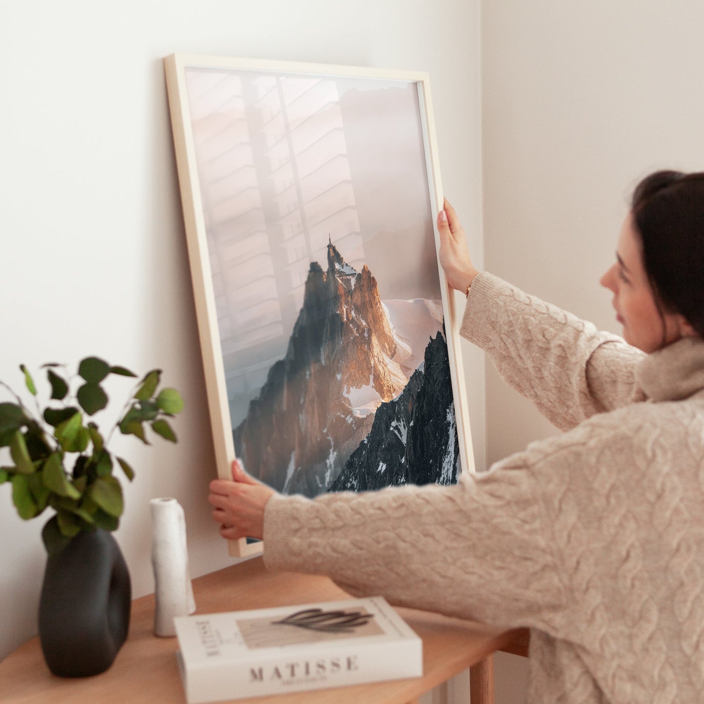 Aiguille Du Midi Poster Morgenlicht - Format 30x40 cm, 200 g/m2, FSC