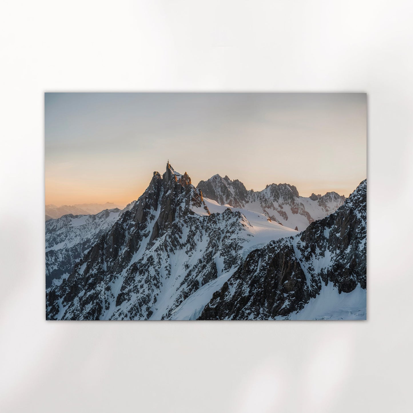 Aiguille Du Midi Sonnenuntergang Kunstdruck - Größe A4 Auflage 200