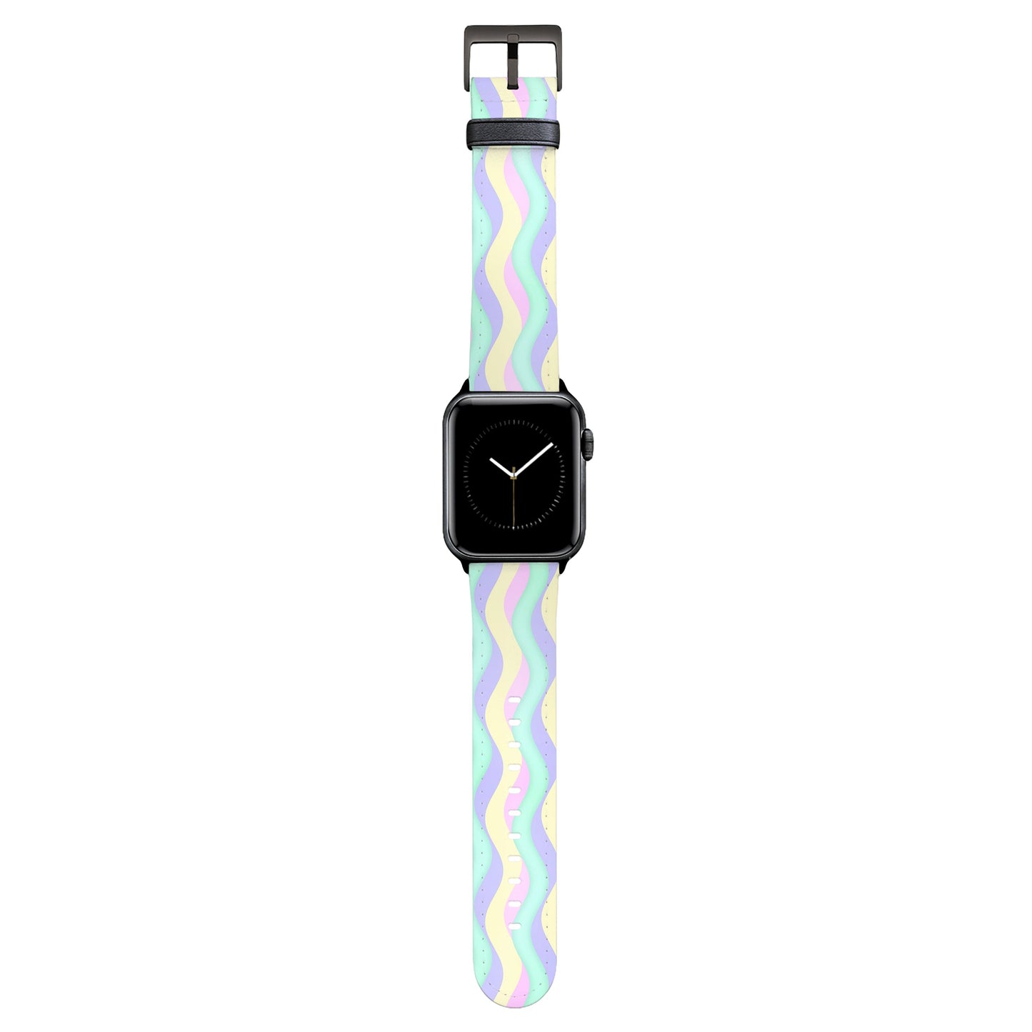 NALIA Curves Armband Apple Watch - Auffälliges Curves-Design Für 38-41mm Und 42mm Ab Serie 10