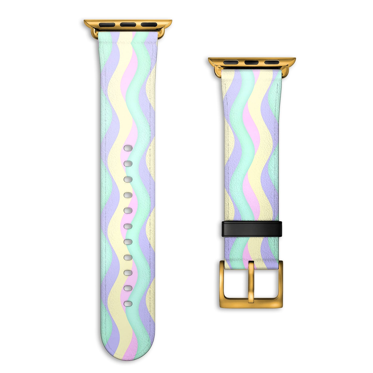 NALIA Curves Armband Apple Watch - Auffälliges Curves-Design Für 38-41mm Und 42mm Ab Serie 10