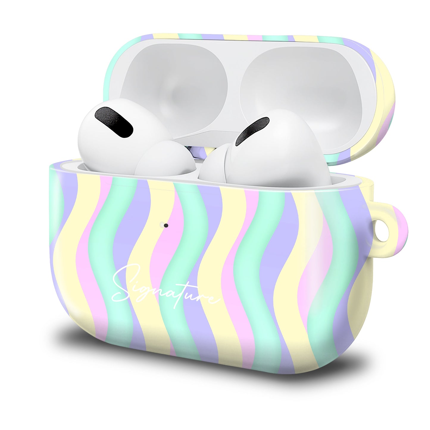 Husă NALIA Curves pentru AirPods Pro, cu design elegant - Dimensiune 6,2x4,0 cm, TPU