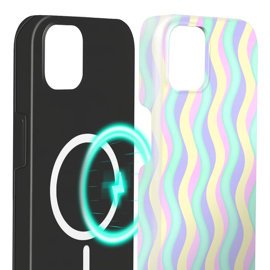 NALIA Berlin Curves Wave Design - Compatibilă cu iPhone 14 Plus, Subțire 0,8 mm, Ușoară 12 g
