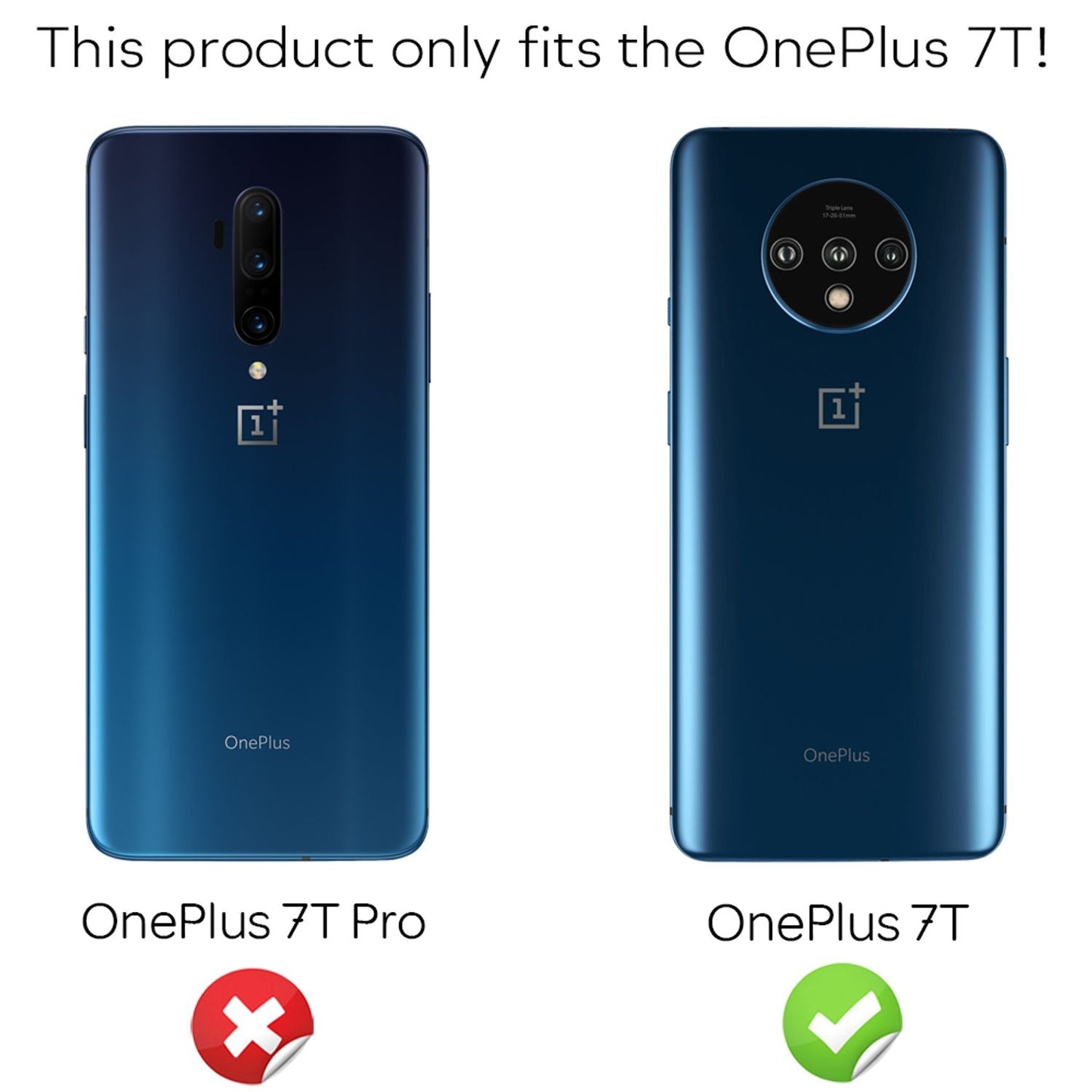 NALIA (2-Pack) Schutzglas für OnePlus 7T Glas, Full-Cover Screen Display Schutz