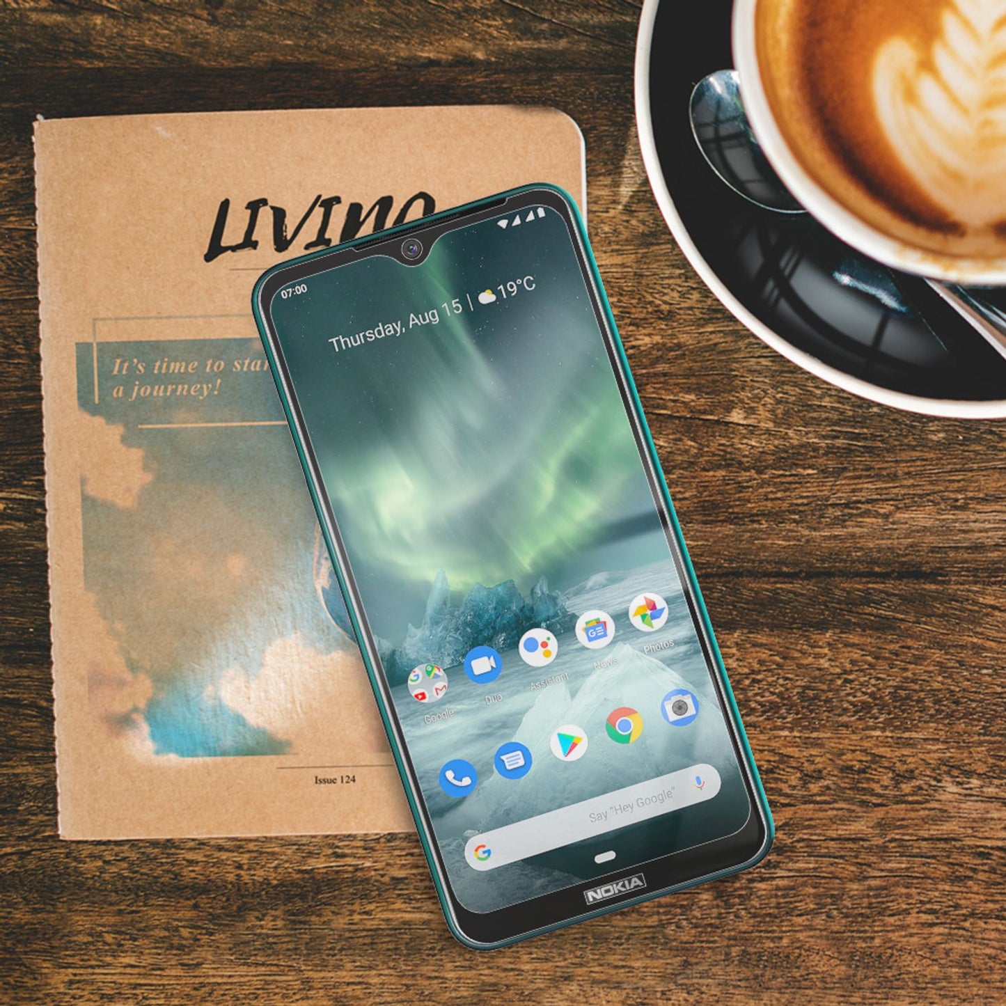 NALIA (2-Pack) Schutzglas für Nokia 7.2 Glas, 9H Cover Screen Display Schutz