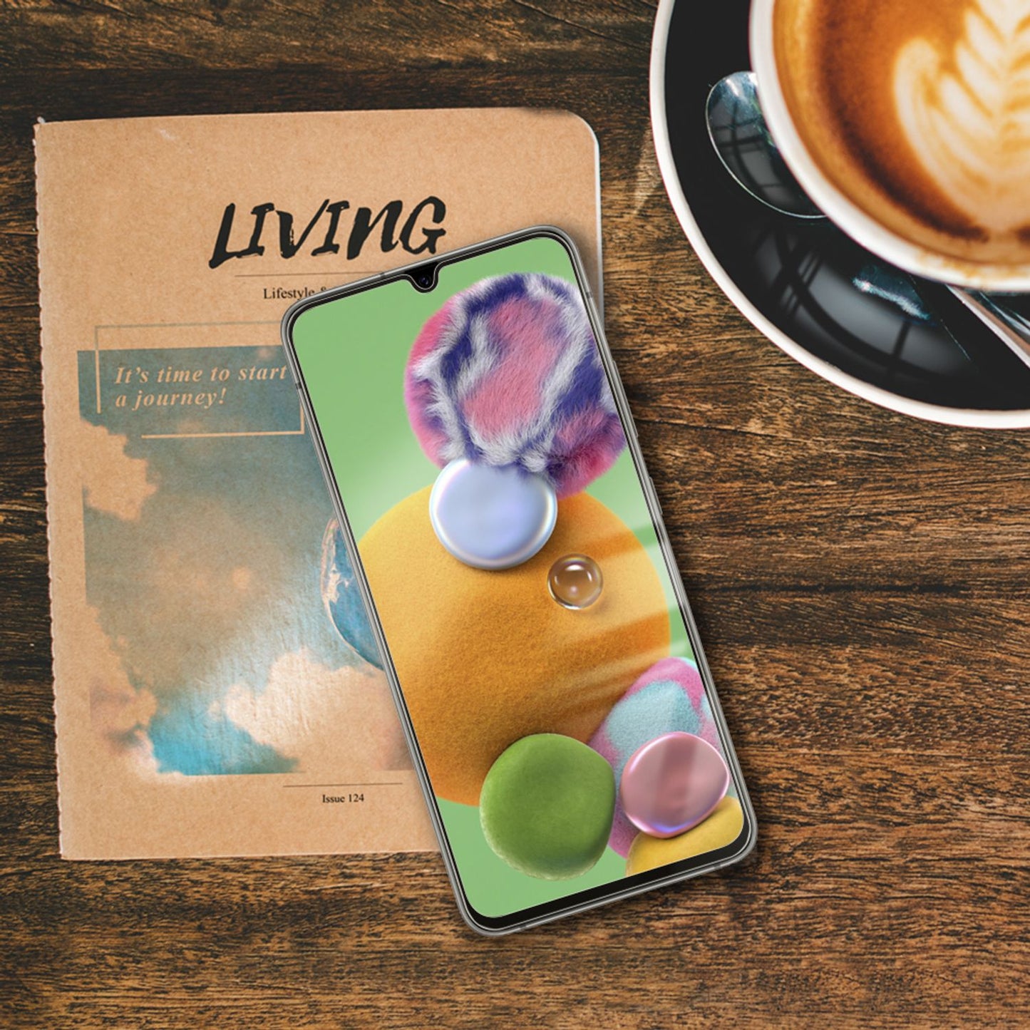 NALIA (2-Pack) Schutzglas für Samsung Galaxy A90 5G Glas, 9H Display Schutz