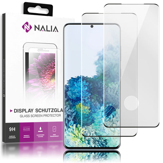 NALIA ArmorGlassX Schutz Glas 9H Härte - 0,3 mm Dicke Passgenau Für Galaxy S20 Plus