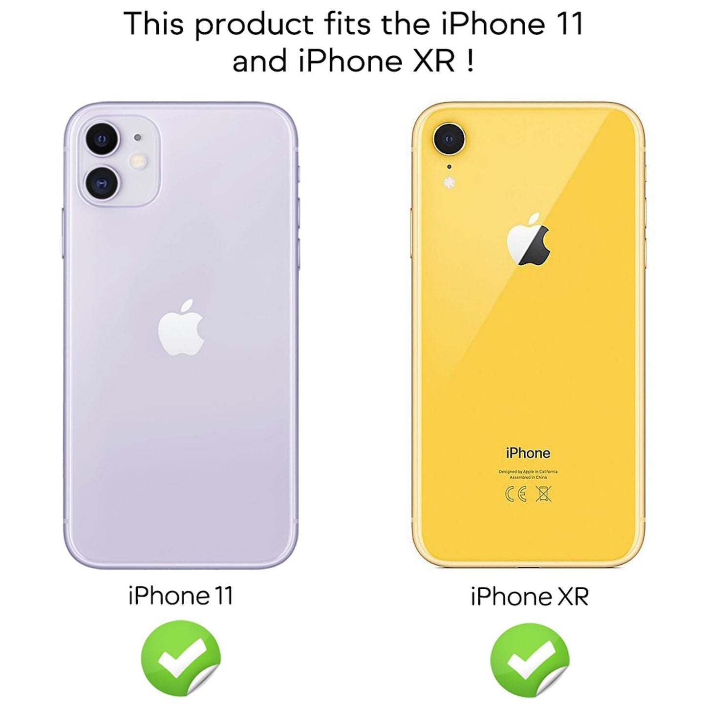 NALIA Folie de protecție pentru ecran cu aplicator, protecție completă - 2 folii de protecție pentru ecran, duritate 9H, compatibilă cu iPhone 11 XR