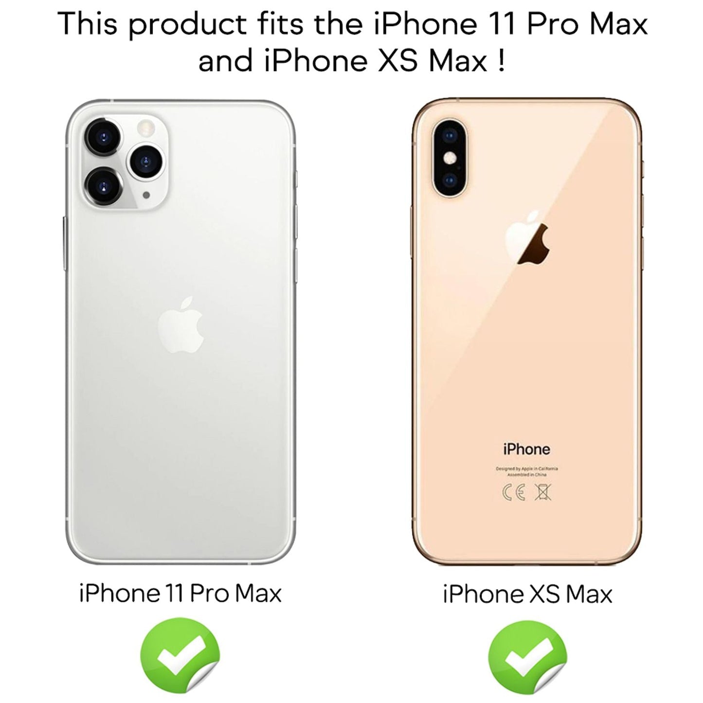 NALIA ArmorGlassX Protecție Completă - 2x Sticlă de Protecție, Duritate 9H, Grosime 0.33 mm Pentru iPhone 11 Pro Max și XS Max