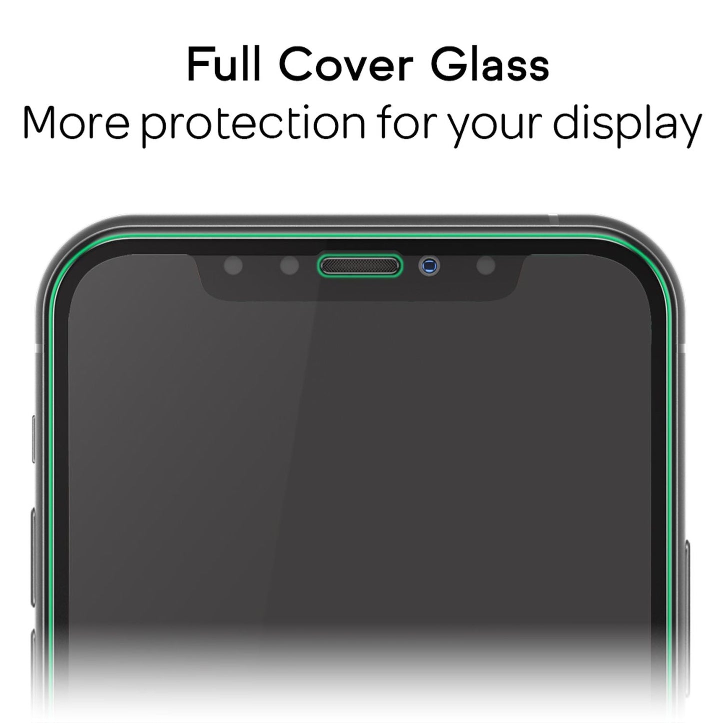 NALIA ArmorGlassX Protecție Completă - 2x Sticlă de Protecție, Duritate 9H, Grosime 0.33 mm Pentru iPhone 11 Pro Max și XS Max