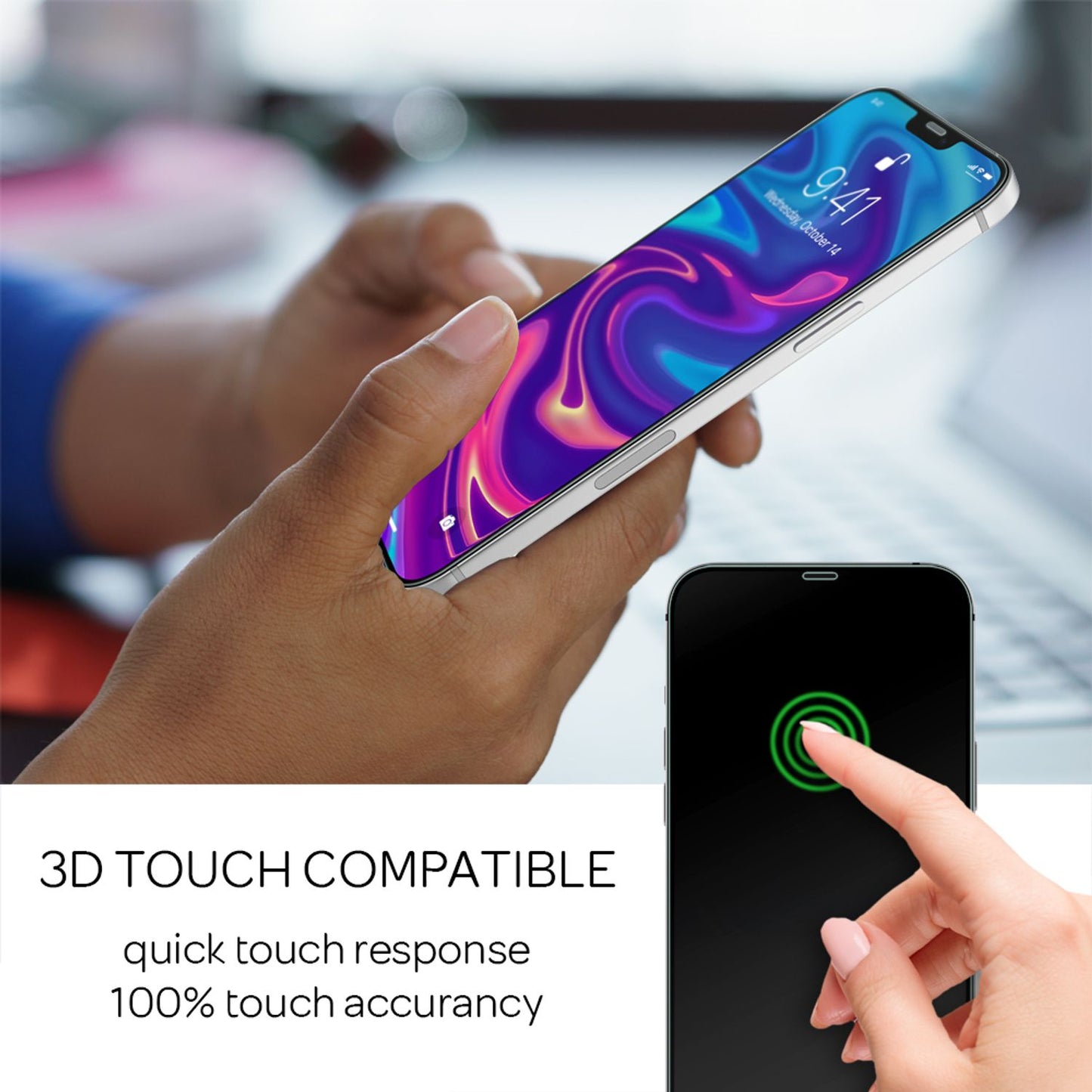 NALIA ArmorGlassX Rundumschutz Schutzglas Set - 9H Härte, 0,33 mm Dicke, Für iPhone 12 Pro Max