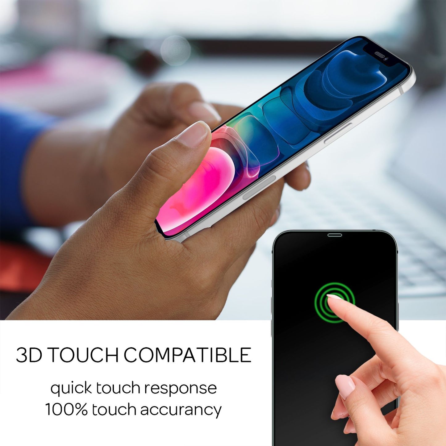 NALIA ArmorGlassX Schutzglas Rundumschutz - 9H Härte, Dicke 0,33mm, Passend Für iPhone 13 Mini