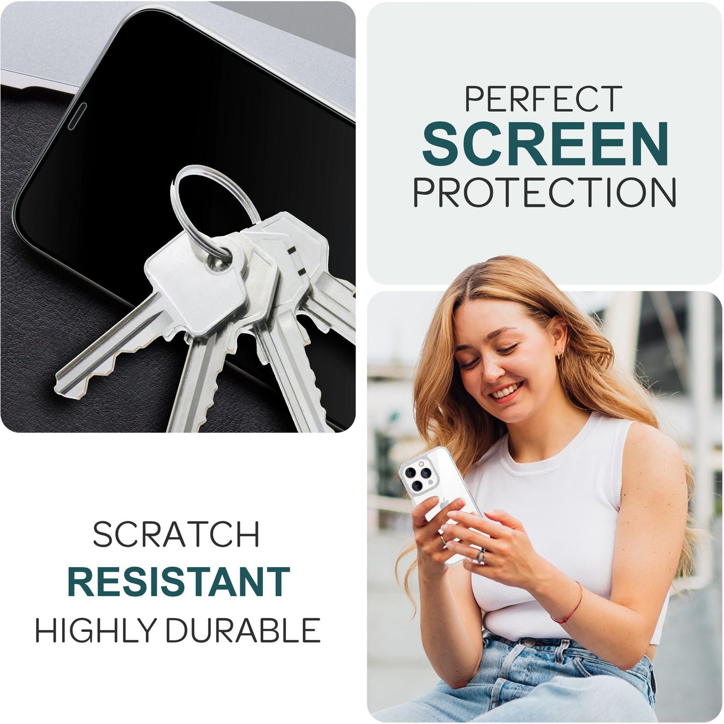 NALIA ArmorGlassX Schutzglas Mit Applikator - 2x, 9H Härte, Für iPhone 15 Pro Max